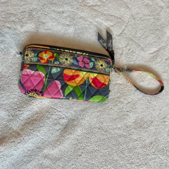 Vera Bradley Multicolored Floral Wristlet with Wrist Strap - Picture 2 of 4